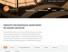 Tablet Screenshot of bauinnovationen.ch